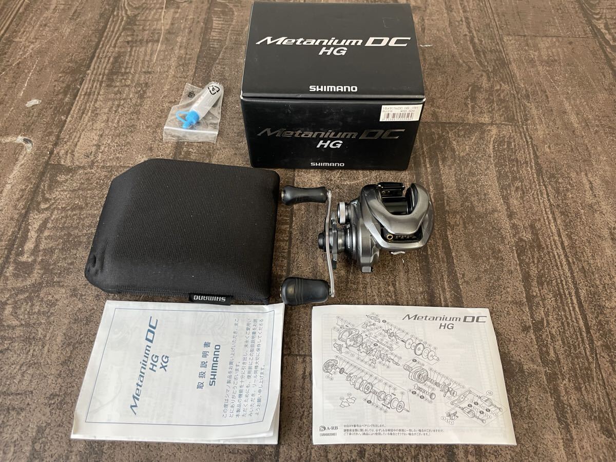1円 送料無料 良品 シマノ 15 メタニウム DC HG 右ハンドル 外箱 説明書 ケース 付属品完備 ベイトリール Metanium SHIMANO ハイギア