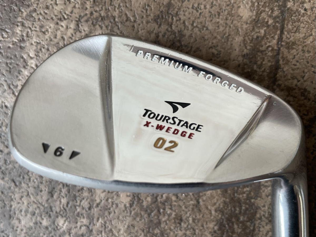 1円 名器 52度 ツアーステージ X-WEDGE 02 軟鉄鍛造 52°/06° AW ブリヂストン BRIDGESTONE フレックスS TOURSTAGE PREMIUM Dynamic Gold 