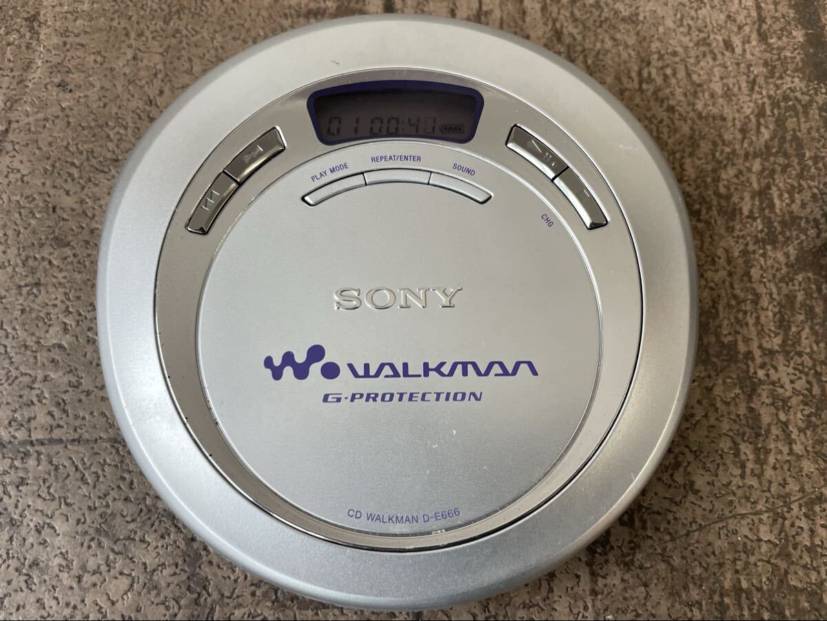 1円 送料無料 SONY ソニー D-E666 WALKMAN ポータブルCDプレーヤー CDウォークマン CDプレーヤー