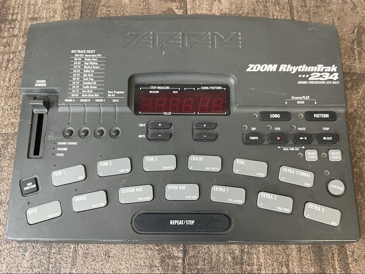1円 ZOOM ズーム RT-234 RhythmTrak ズーム リズムトラック リズムマシン ドラムマシン ベース音源 当時物 音楽制作 DTM