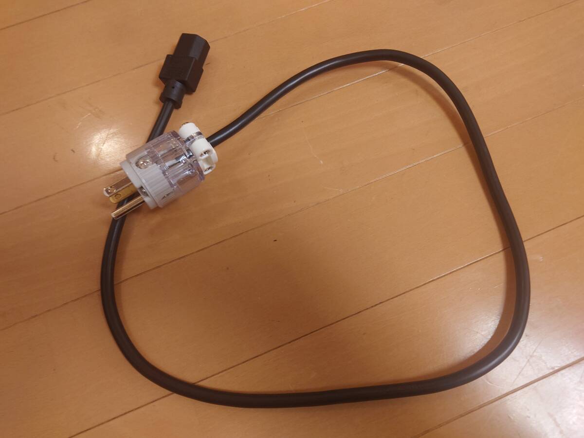電源ケーブル ホスピタルグレード 明工社 Hot側非メッキ 1.25sq 約80cm