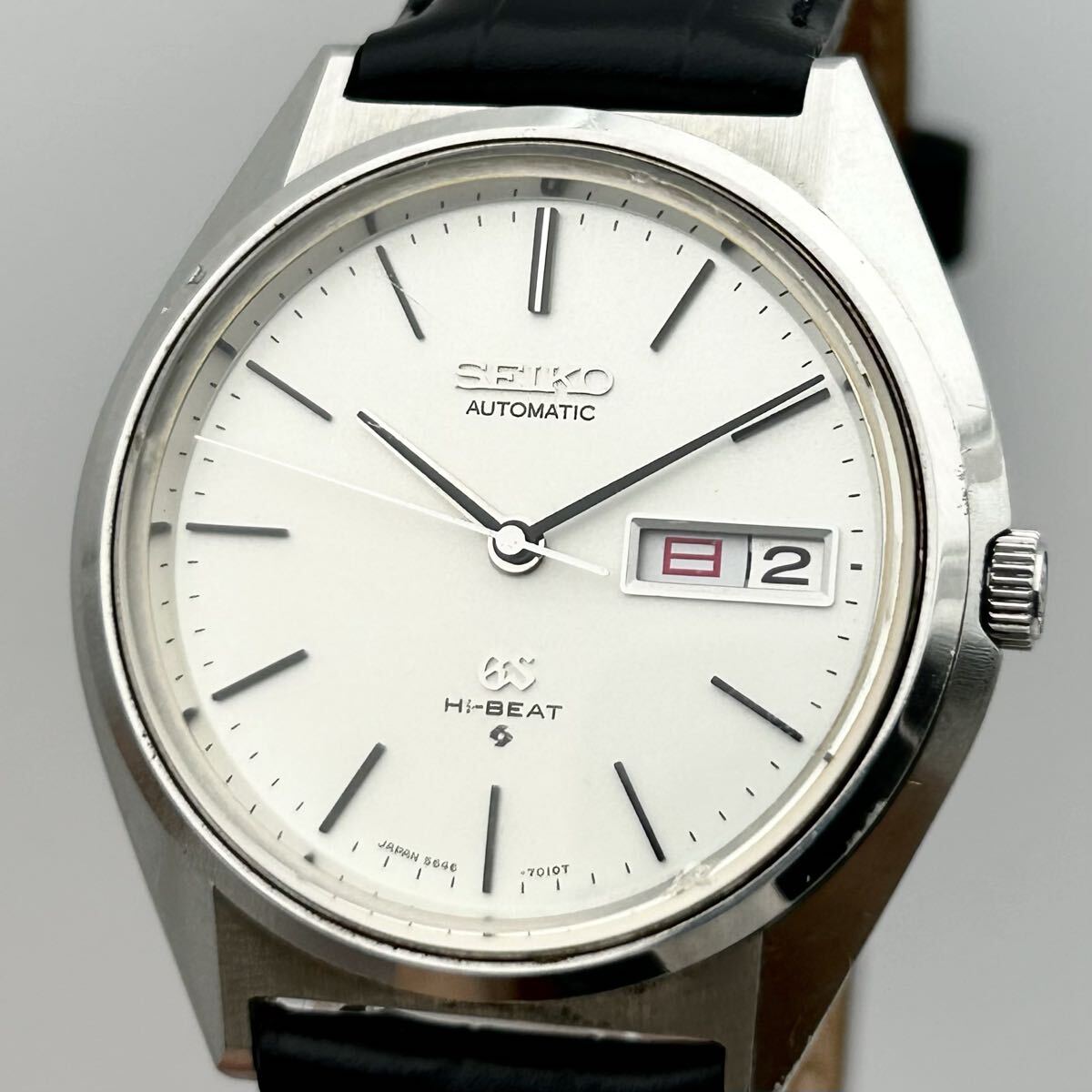 【純正尾錠 稼働】GRANDSEIKO グランドセイコー 5646-7010 HI-BEAT ハイビート手巻き Manuel 1972年11月 JAPAN vintage 腕時計