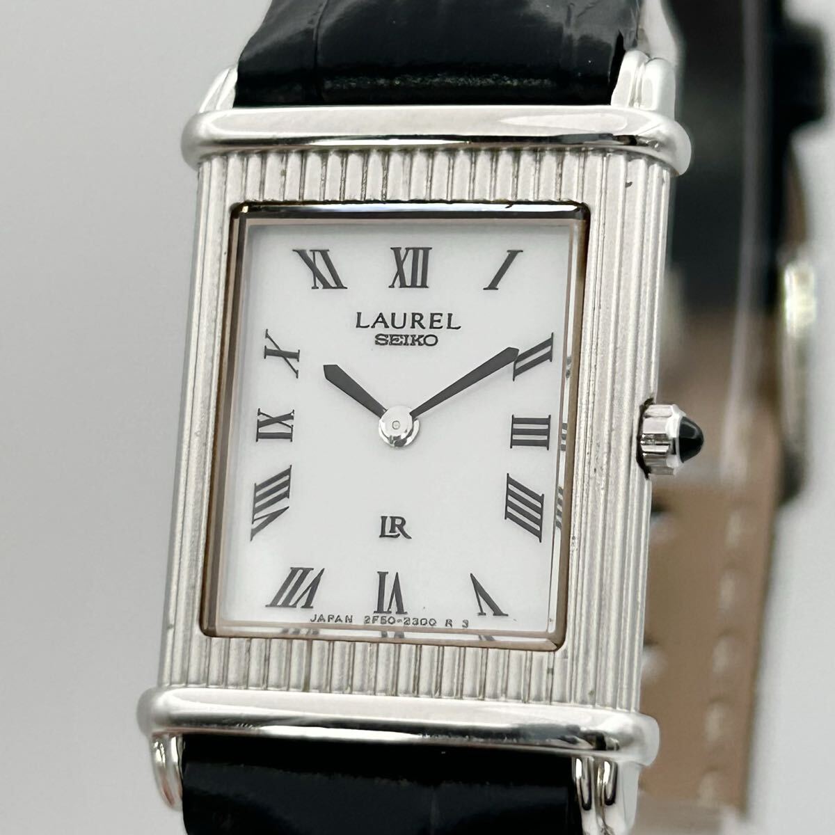 【原点 稼働】SEIKO セイコー LAUREL ローレル 2F50-6340 レクタンギュラー Roman ローマン 1993年7月 JAPAN vintage 腕時計
