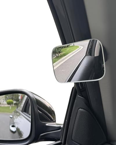 Phinus 2点セット 自動車補助ミラー 車用サイド死角サポートミラー 運転席/助手席用 安全運転サポート 後方確認 事故防止 