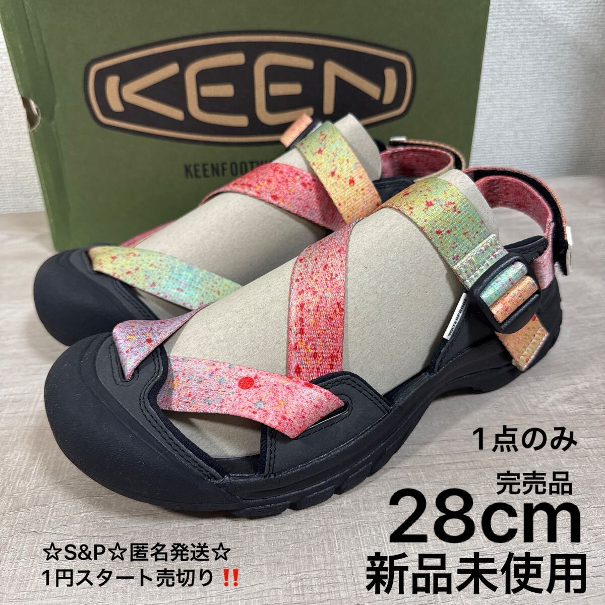 1円スタート売切り 新品未使用 28cm US10 キーン KEEN ZERRAPORT II ゼラポート ツー ストラップサンダル スポサン 稀少カラー 1点のみ