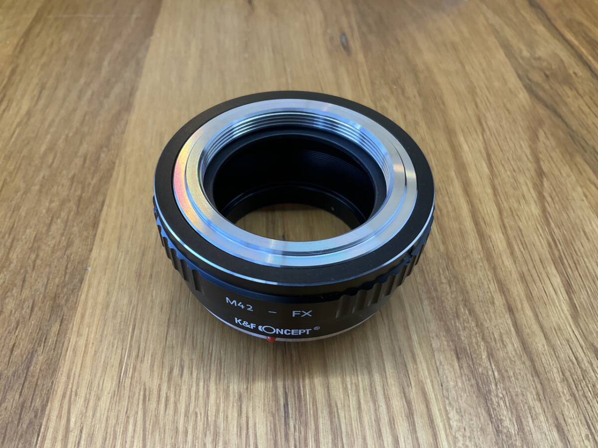 K&F CONCEPT マウントアダプター M42 マウントレンズ Fujifilm対応 Xマウントカメラ 装着用レンズアダプターリング M42-FX