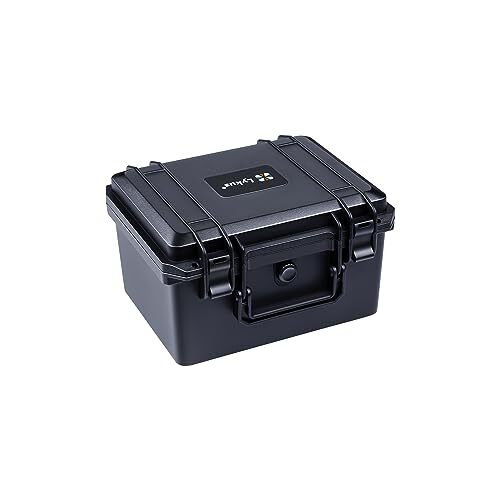 Lykus HC-2520 防水ハードケース 格子状カットスポンジが内蔵 内寸:25x19x15.5cm ピストル、小型ド r.h