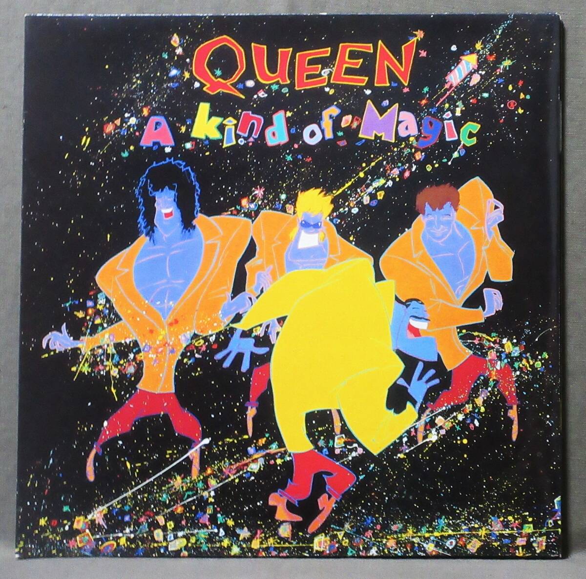 送料無料UK/Orig(LP) QUEEN [A KIND OF MAGIC] 見開きジャケ/歌詞付きカラー内袋/マト:2U,2U/TOWNHOUSE刻印有り/クイーン/1986/EMI/EU 3509