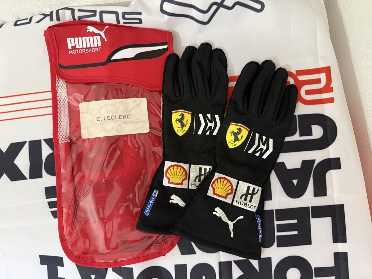 【F1チーム支給品】スクーデリアフェラーリ2019年ルクレール実使用グローブ