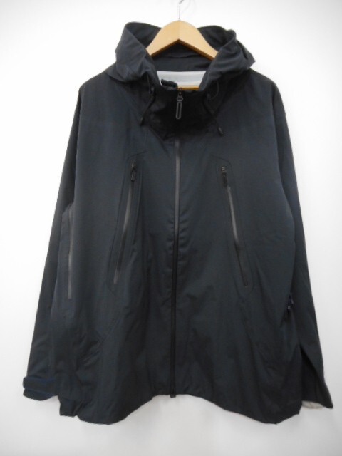70 送80サ 0617UD13 DESCENTE デサント ALLTERRAIN ハードシェルジャケット オルテライン クレアス ナイロン DAMWGC39 黒 サイズO 中古品