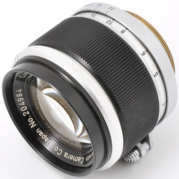 CANON LENS 50mm F1.8 キヤノン レンズ 50/1.8 Lマウント L39 LTM キャップ フィルター JAPAN CAMERA 日本製 キャノン カメラ 5cm 18 5