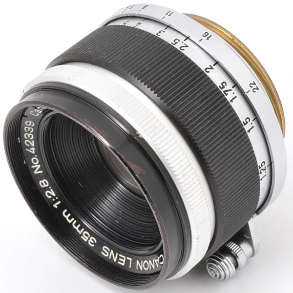 CANON LENS 35mm F2.8 キャノン レンズ 35/2.8 Lマウント L39 LTM キヤノン 日本製 カメラ JAPAN CAMERA 3.5 28 スクリューマウント