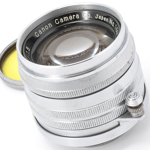CANON LENS 50mm F1.8 キヤノン レンズ 50/1.8 Lマウント L39 LTM キャップ フィルター 日本製 JAPAN CAMERA キャノン カメラ 5 18