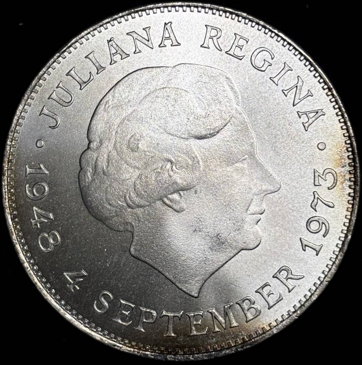 【オランダ大型銀貨】(1973年銘 24.9g 直径37mm)