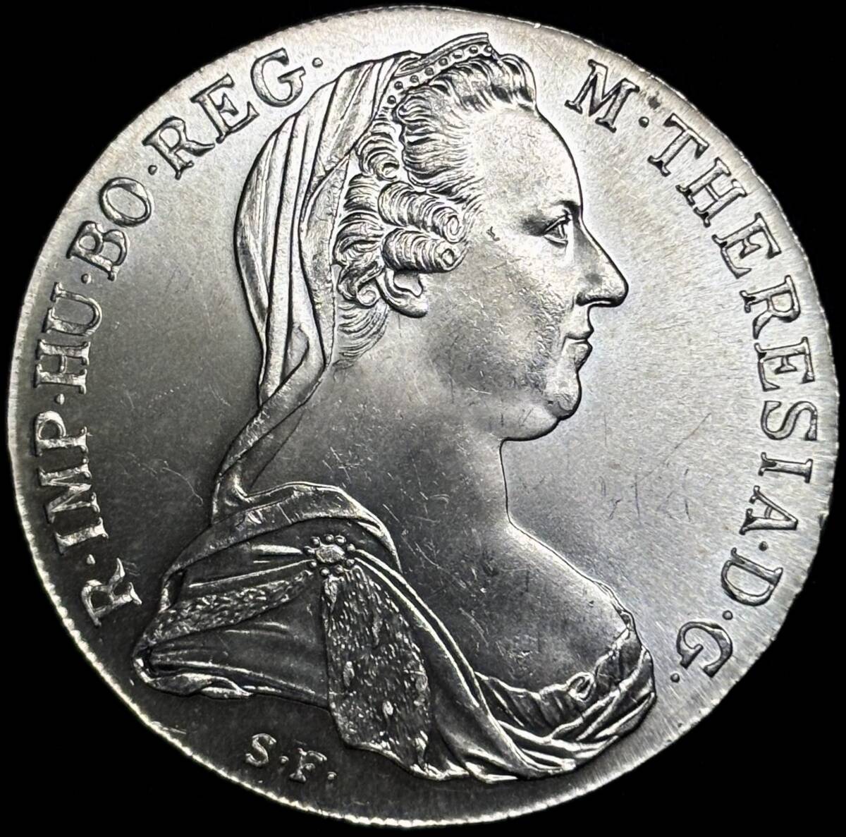 【オーストリア大型銀貨】(1780年銘 28.1g 直径40mm リストライク品)
