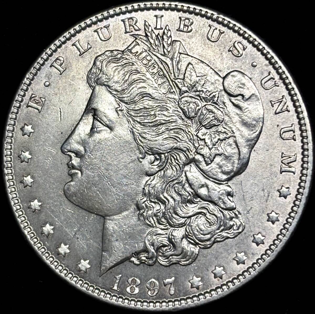 【アメリカ大型銀貨】(モルガン 1897年銘 26.7g 直径38mm)