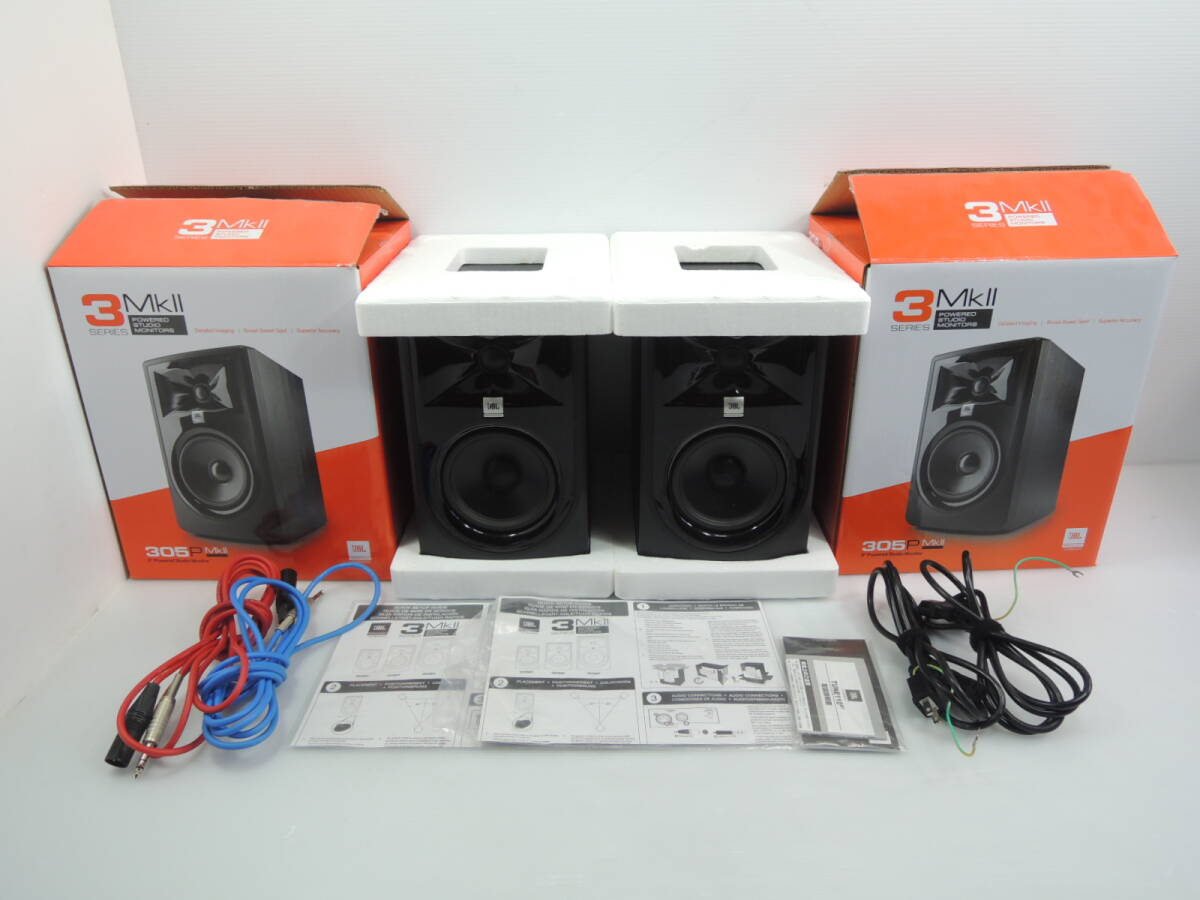 △JBL 3SERIES 305P MkII スタジオモニター スピーカー 本体のみ 2個1組 セット/管理6513B10-CF0126