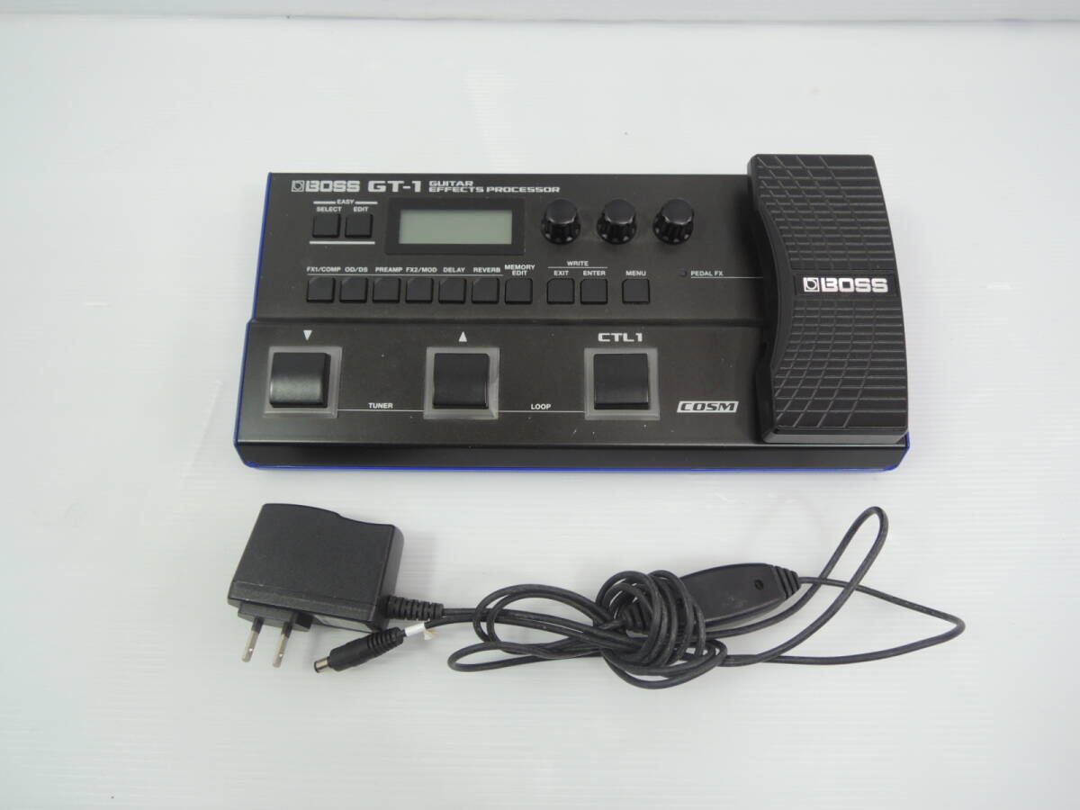 △BOSS GT-1 GUITAR EFFECTS PROCESSOR ボス ギター エフェクター 周辺機器 マルチエフェクト現状/管理6538B11-CF0126