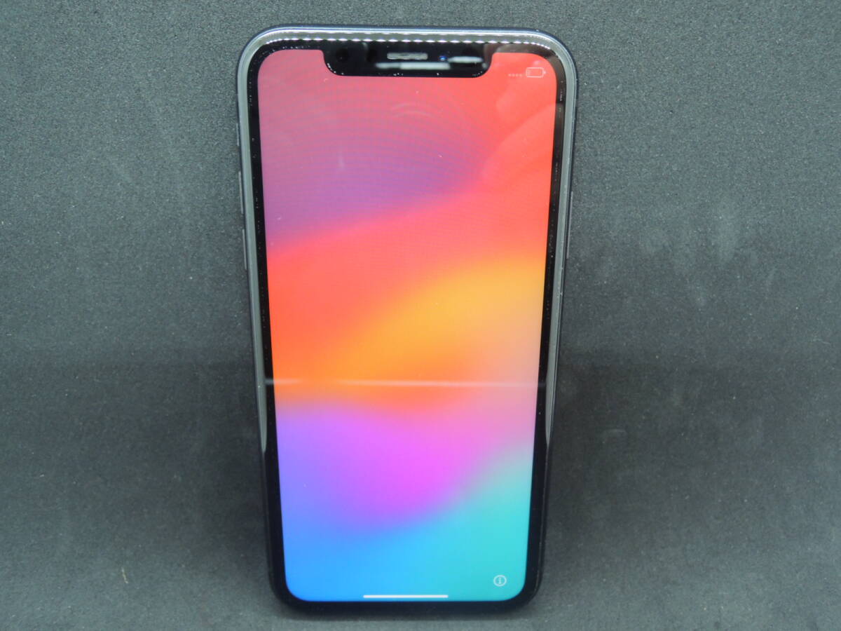 △ ジャンク品 Apple iPhone XR 64GB ブラック SIMフリー 非純正バッテリー 判定○ 本体のみ/管理6698A12-CF0126
