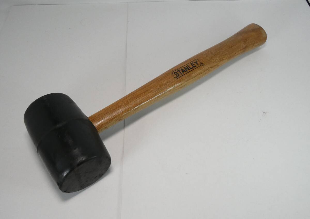 スタンレー (STANLEY) ラバーマレット 450g ゴムハンマー 木製ハンドル