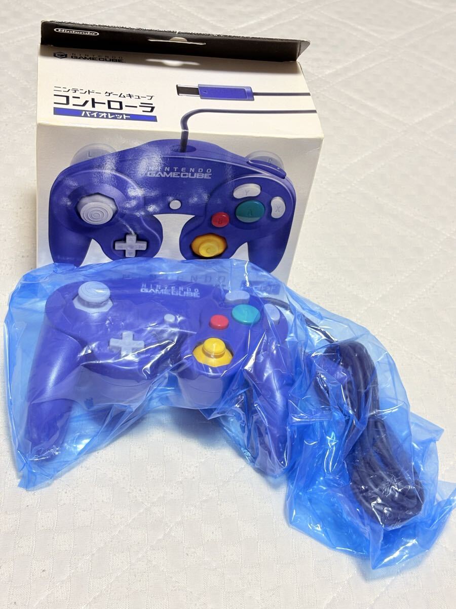 未使用　ゲームキューブ　コントローラ　バイオレット DOL-003