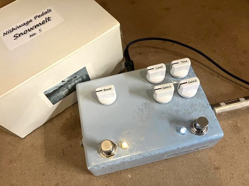 美品◆ Nishiwaga Pedals Snowmelt ◆ ニシワガ ペダルズ　オーバードライブ & ブーストペダル　元箱付属です♪ 中古品