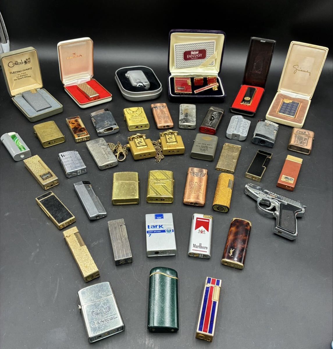 1円スタート ライター 大量 まとめ YSL FENDI Maruman 等 複数火花OK 現状品 ケース付きあり AY0606こ