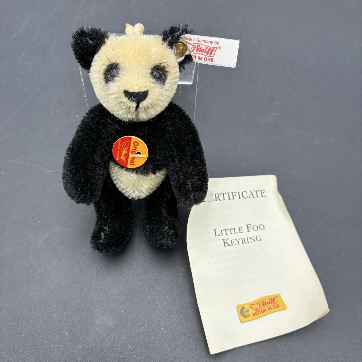 1円スタート Steiff Little Foo パンダ ぬいぐるみ キーリング AY06054