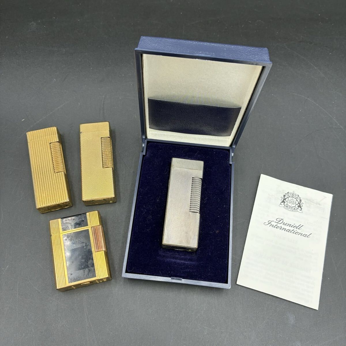 1円スタート ダンヒル dunhill S.T. Dupont デュポン ライター 4点まとめ アンティーク 喫煙具 着火未確認 現状品 AY0606し