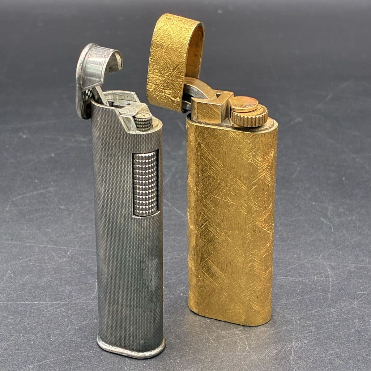 1円スタート Cartier カルティエ ダンヒル dunhill ライター まとめ シルバー ゴールド アンティーク 喫煙具 着火未確認 現状品 AY0606と