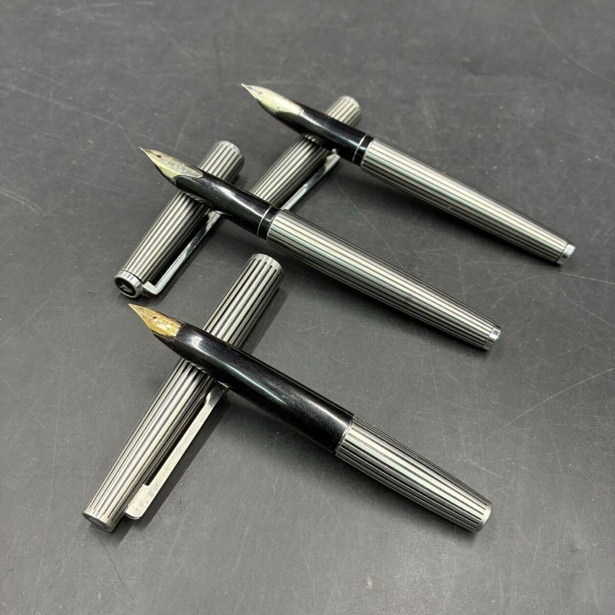 1円スタート PILOT パイロット PLATINUM プラチナ 万年筆 まとめ 3点 ペン先 18K 刻印あり 筆記未確認 TK060724