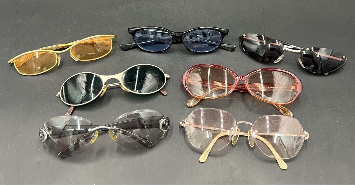 1円スタートメガネ サングラス 7点　まとめ Valentino Paco Rabanne 等 眼鏡 老眼鏡 現状品 S0605ク