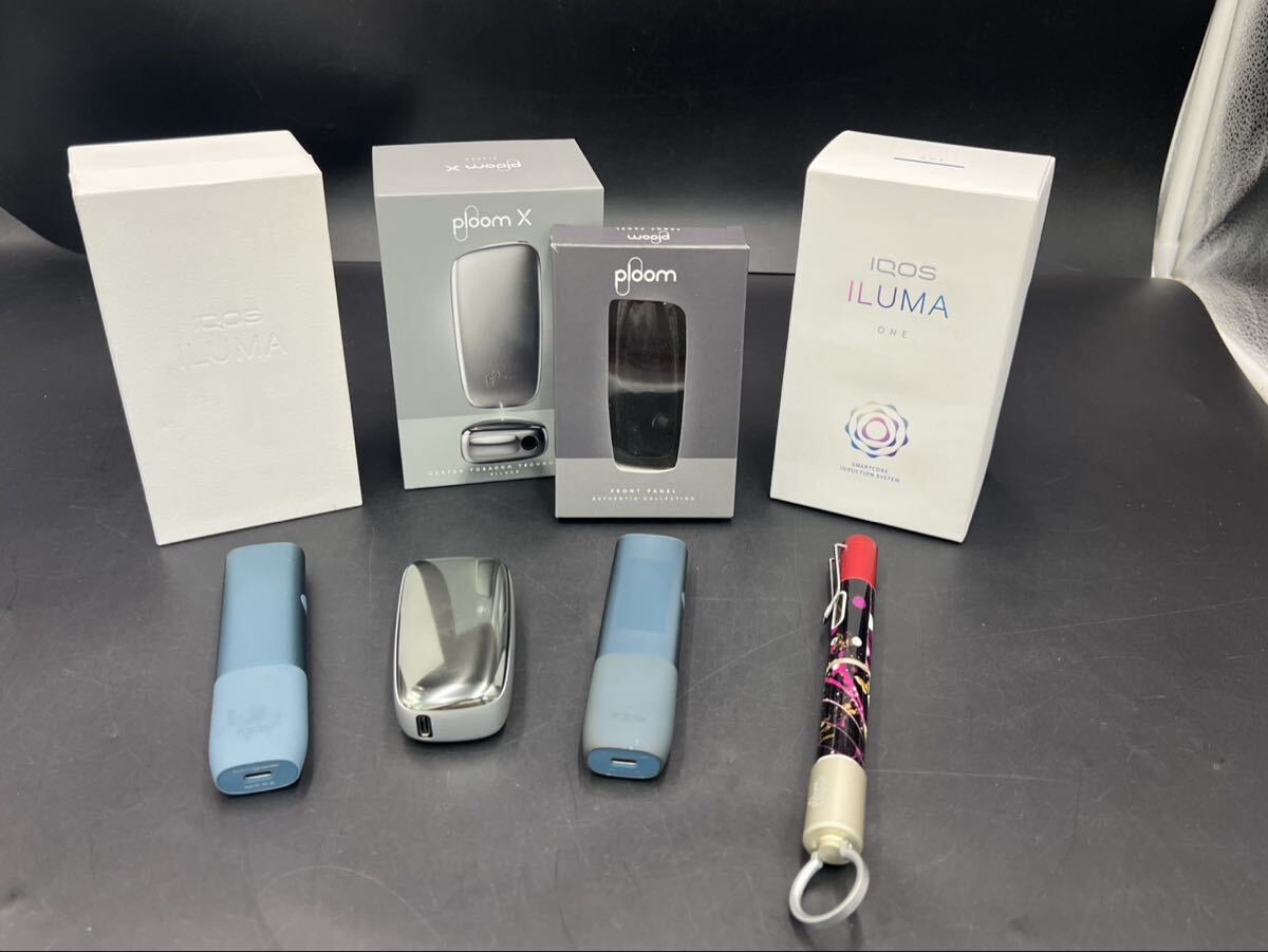 1円スタート 加熱式たばこ まとめ iQOS ILUMA Ploom X 等 一部通電確認済み　現状品 一部箱付き　S0605キ