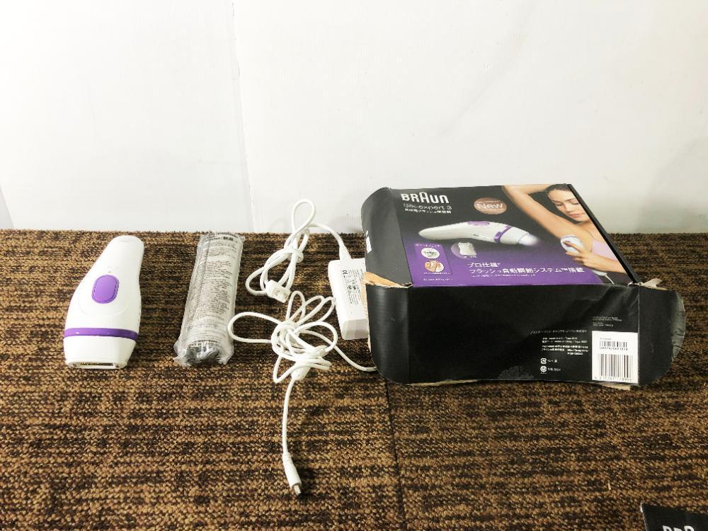  中古★BRAUN ブラウン 自宅用フラッシュ美容器 Silk/expert3 Type 6030 脱毛器 取説 箱有【BD3005】GOAI