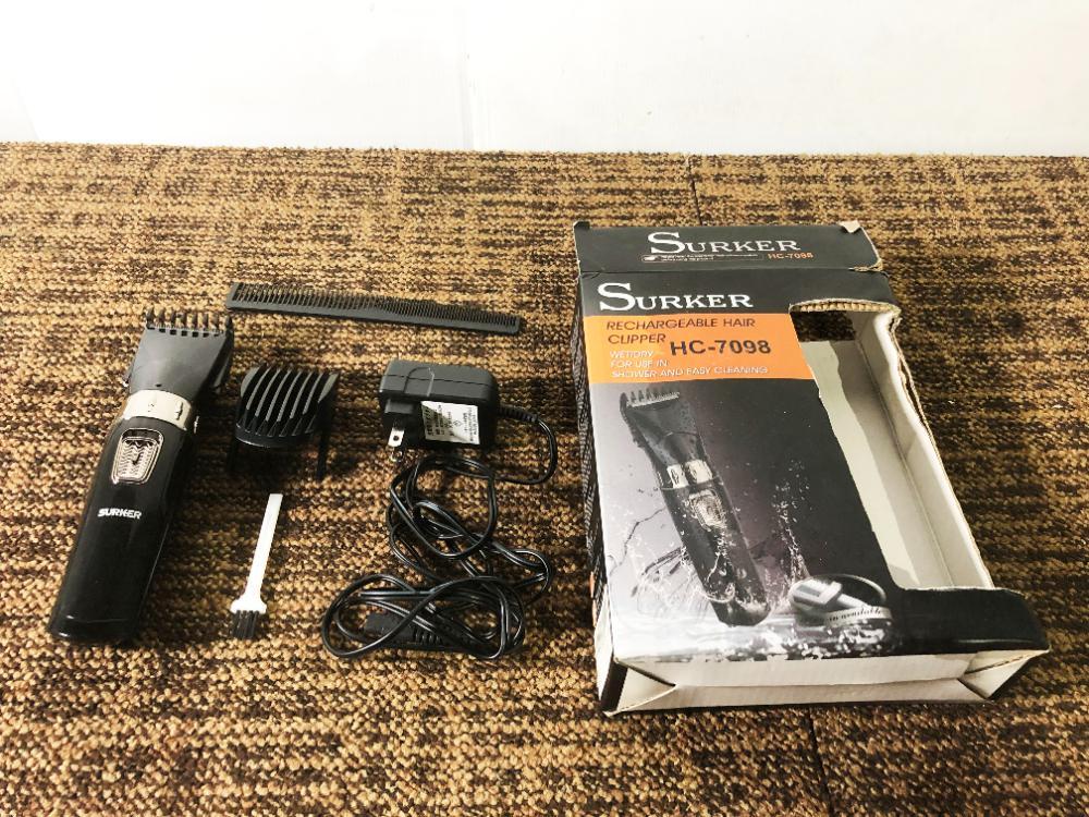  中古★Surker 電動バリカン Pruvansay コードレス 充電式 取説 箱有【HC-7098】GOAJ