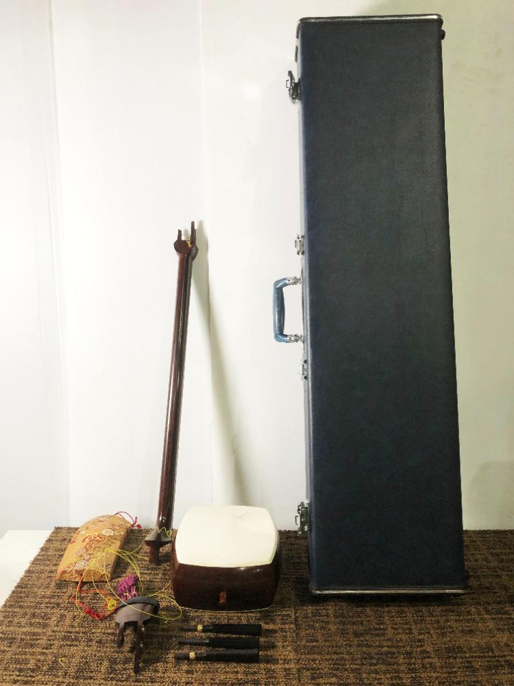  中古★三味線 ハードケース付 和楽器 弦楽器【三味線】GON3