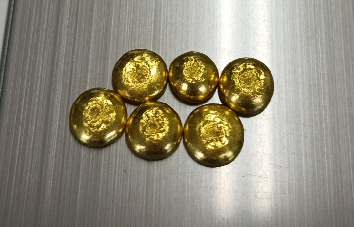 約21.4g 豆金 金属 金塊 金属素材 材質不明 磁気はございません