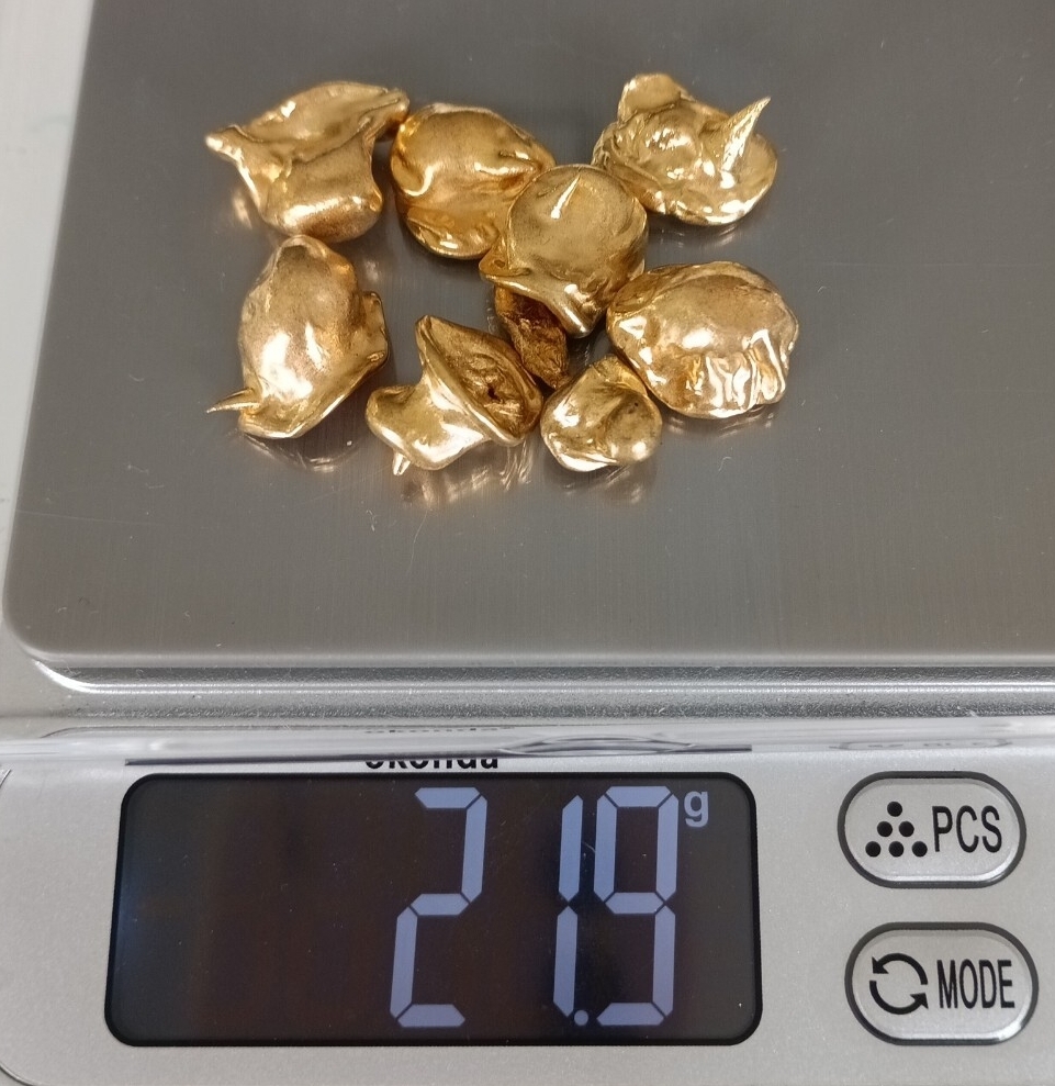 約21.9g 被せ物 金歯 金属 金塊 歯科金属 材質不明 磁気はございません