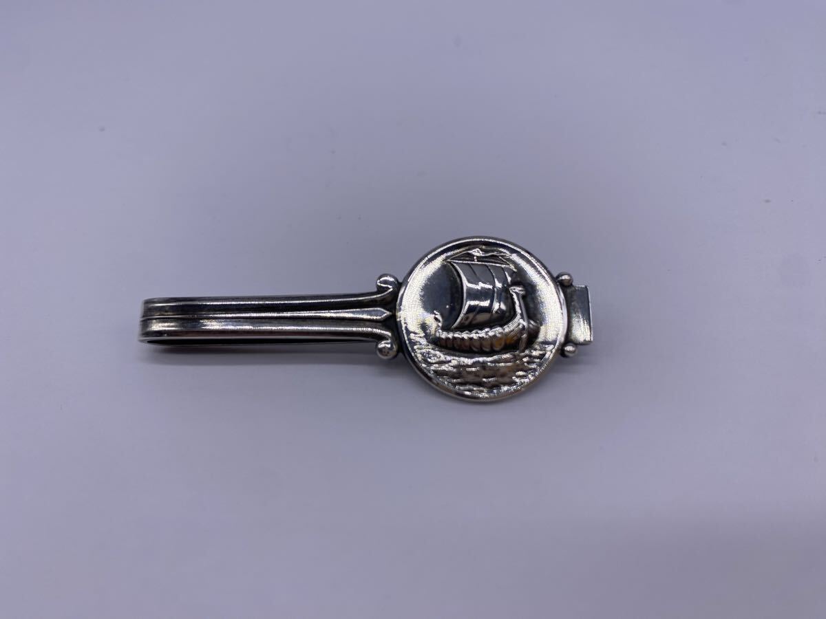 Georg Jensen ジョージジェンセン バイキング船 帆船 ネクタイピン SV925 シルバーアクセサリー 約10.6g 2997