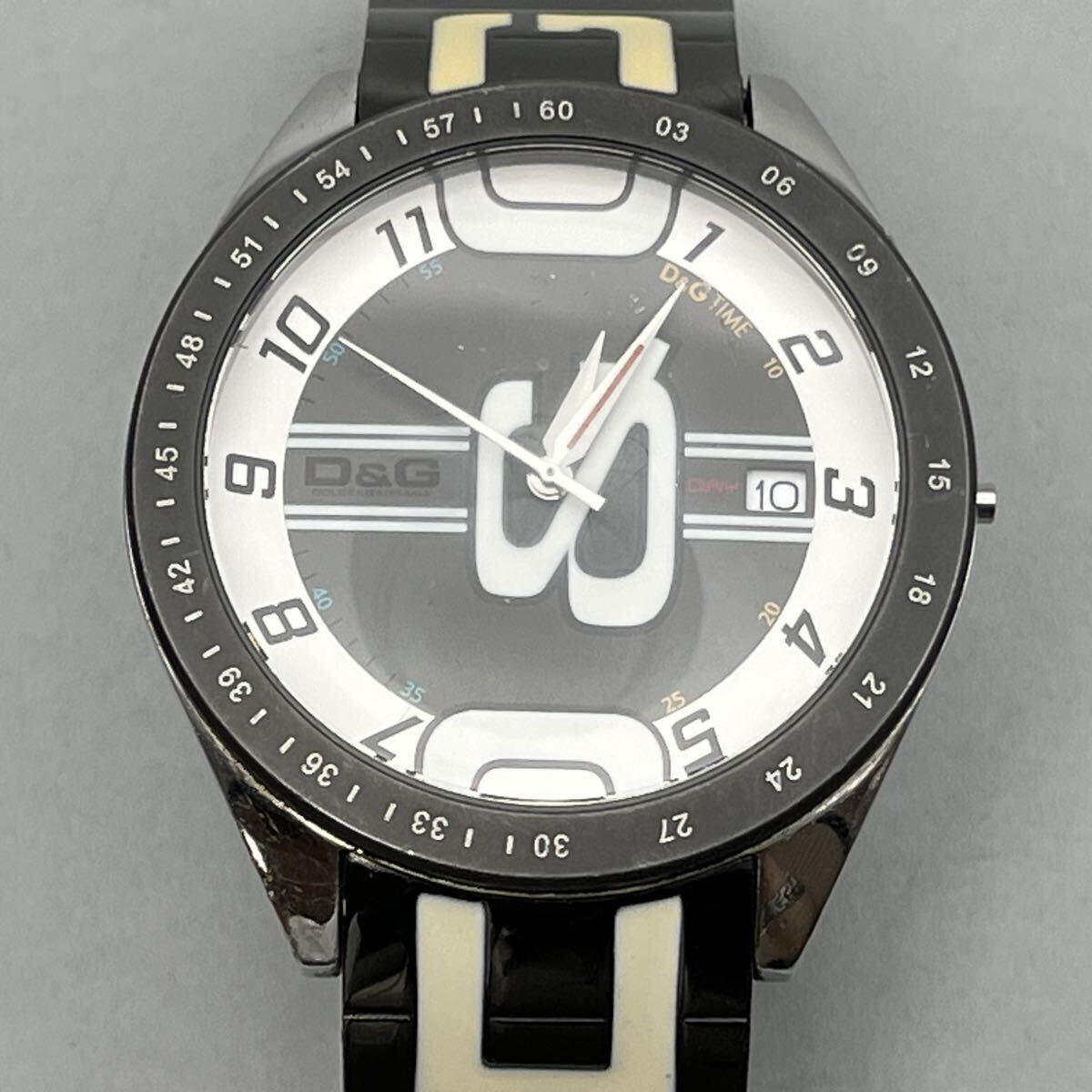 D&G DOLCE & GABBANA TIME 5ATM WATER RESISTANT ALL STAINLESS STEEL ドルチェ&ガッバーナ 3針 デイト