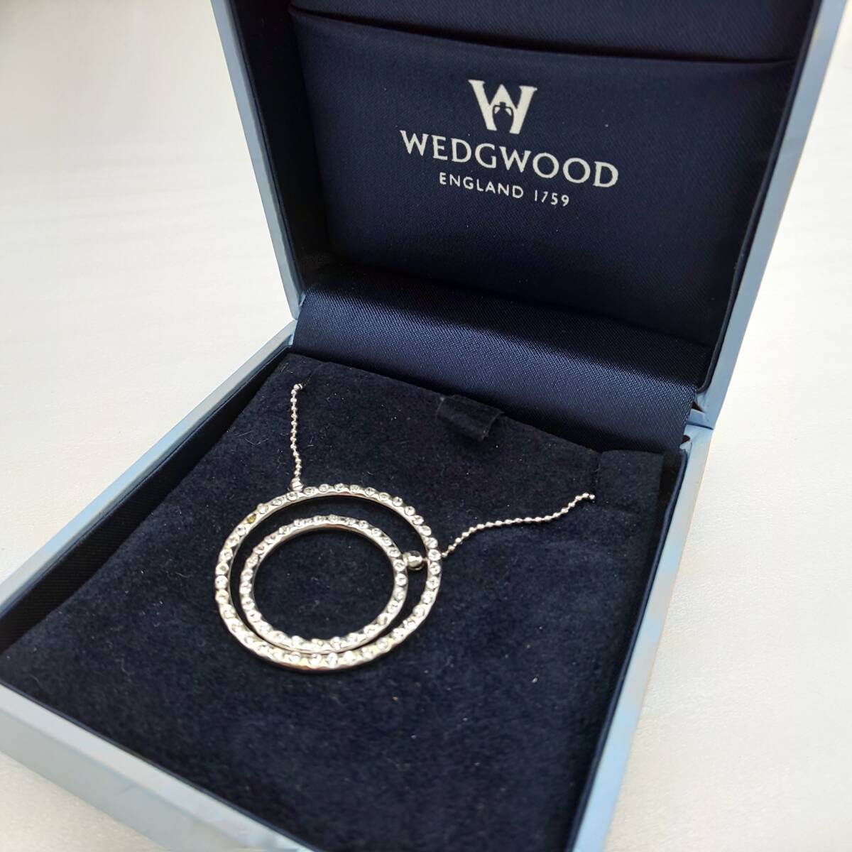 WEDGWOOD ウェッジウッド ジルコニア ネックレス シルバーカラー アクセサリー 宝飾品