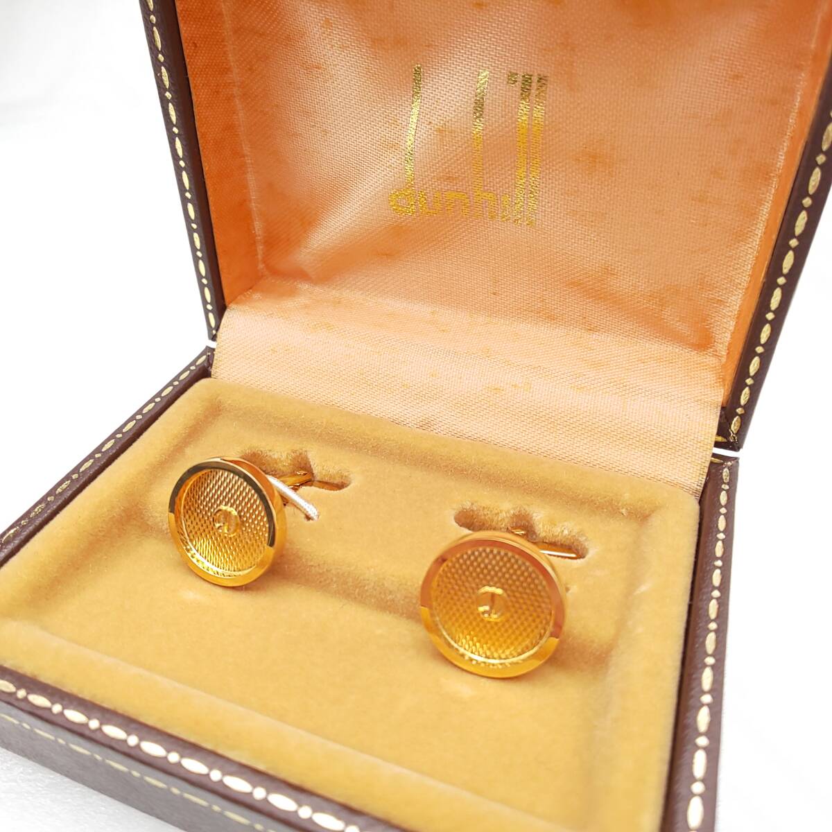 dunhill ダンヒル カフス ゴールドカラー アクセサリー 宝飾品 