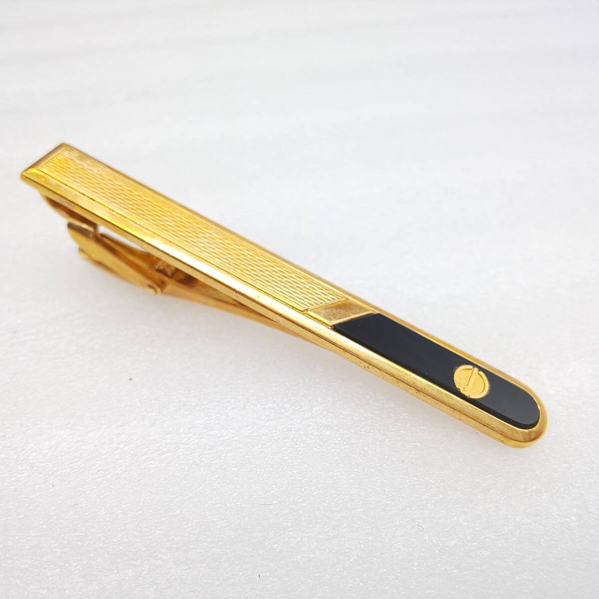 dunhill ダンヒル ネクタイピン ゴールド/ブラックカラー エナメル装 アクセサリー 宝飾品 
