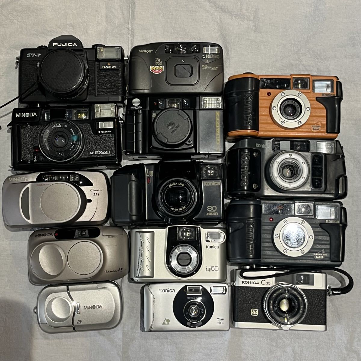 【1円スタート】 Konica MINOLTA コンパクトフィルムカメラまとめ　動作未確認　ジャンク品