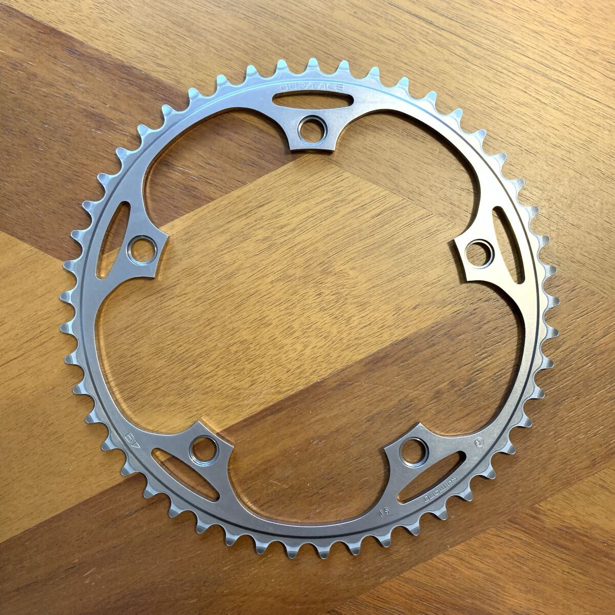 DURA-ACE チェーンリング 49T NJS トラック シマノ SHIMANO 競輪 ピスト 固定ギア デュラエース PCD144