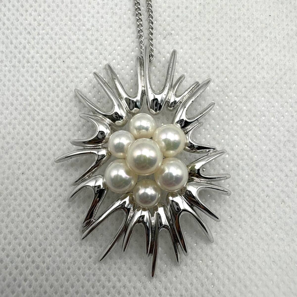 Y2919★MIKIMOTO ミキモト 刻印あり ブローチ兼 ネックレス シルバー刻印 SILVER パール SV シルバー 現状品 美品 アクセサリー 真珠
