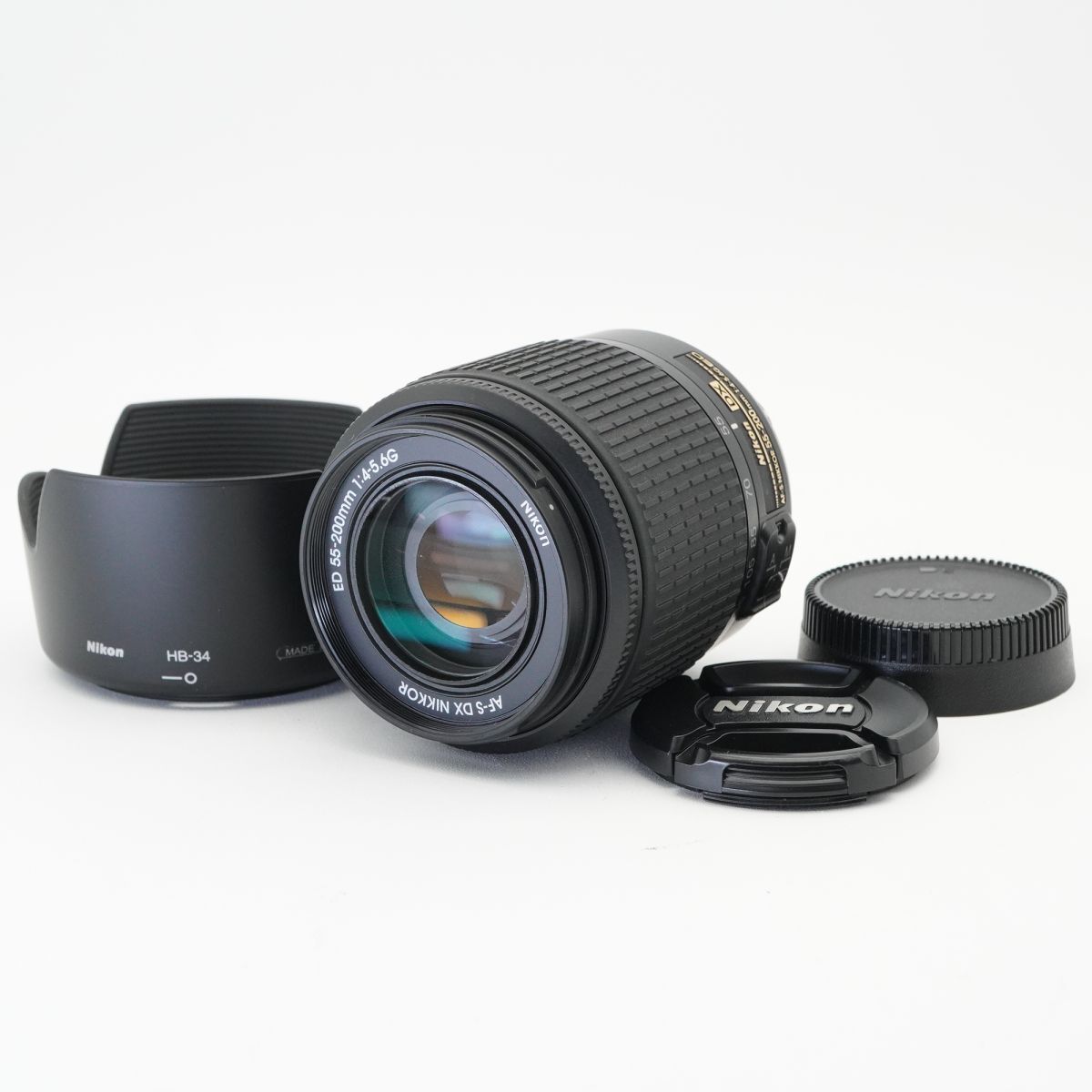 良品 動作確認済 Nikon ニコン AF-s DX Nikkor 55-200mm F4-5.6 G ED 標準ズームレンズ #f35AA9313