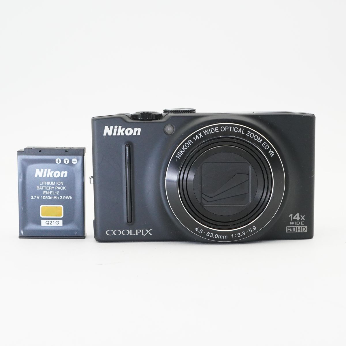 訳あり Nikon ニコン COOLPIX S8200 ブラック コンパクトデジタルカメラ コンデジ #f78AA10778