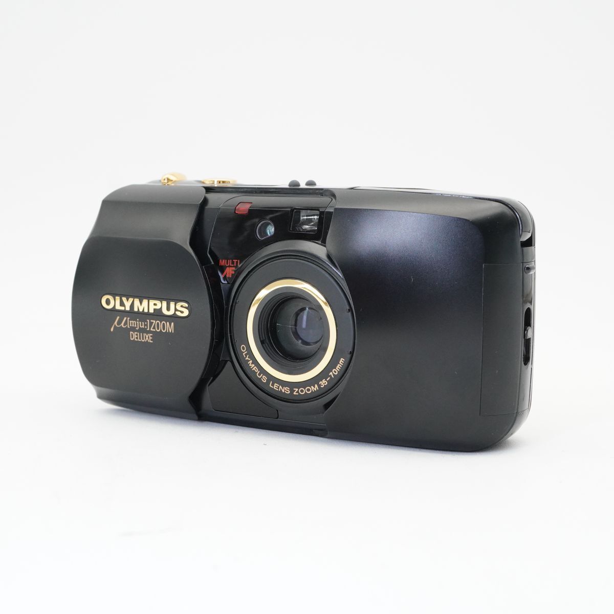 訳あり OLYMPUS オリンパス μ mju ZOOM DELUXE ブラック コンパクトフィルムカメラ ミュー #f66B3540