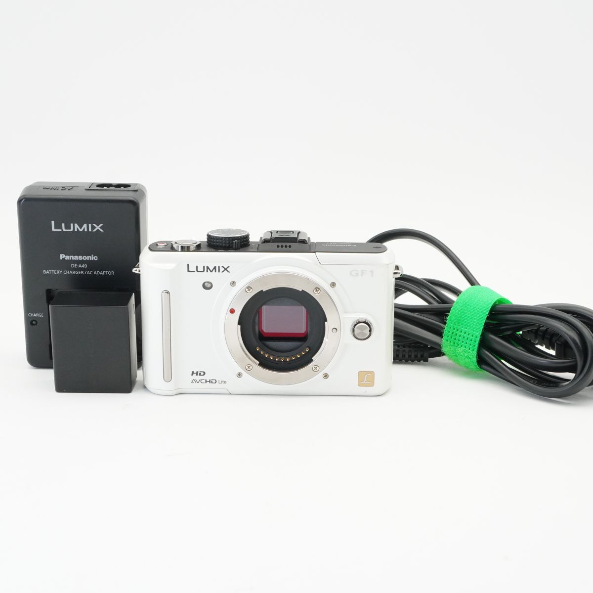 良品 動作確認済 Panasonic パナソニック LUMIX DMC-GF1 ホワイト ミラーレス一眼カメラ #f22B3819
